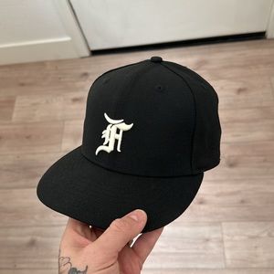 Fear of God black baseball hat